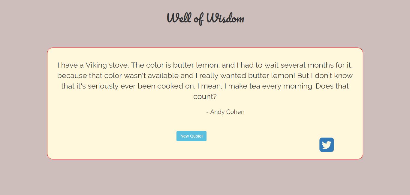 The website home page